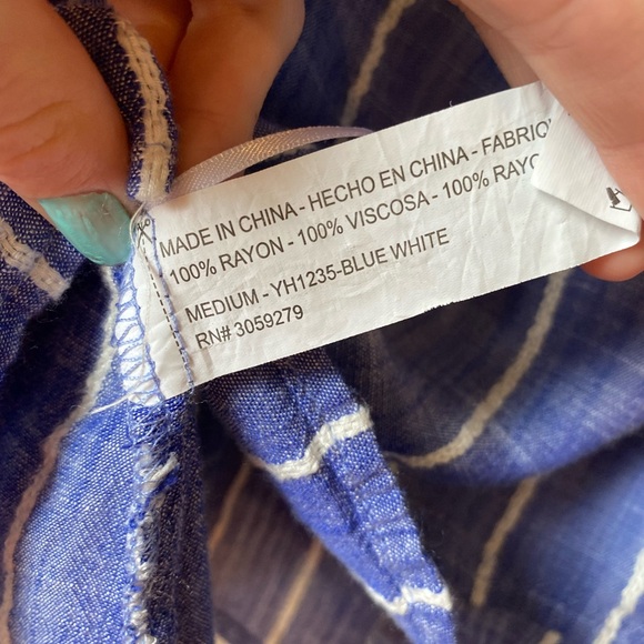 Thread & Supply Cropped Layered Crop Top Medium Summer Three Quarter Sleeve - Picture 4 of 9